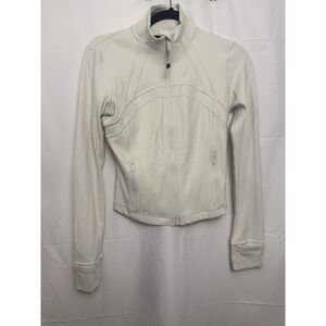 Lululemon Define Cropped Ribbed Bone Size 6 Jacket
